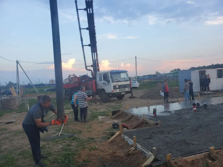 Заливка бетона М350 — Тайцы, 38 м³